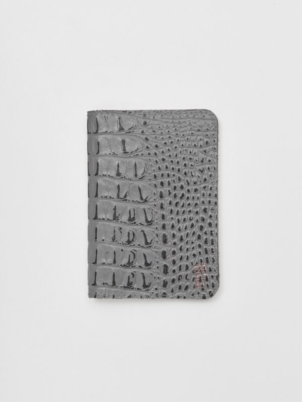Обложка для паспорта серая