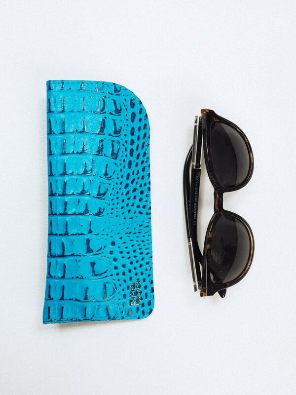 Футляр для очков бирюзовый