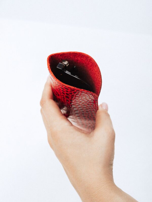 Футляр для очков красный