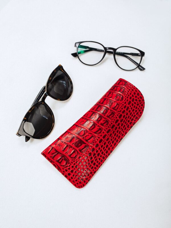 Футляр для очков красный