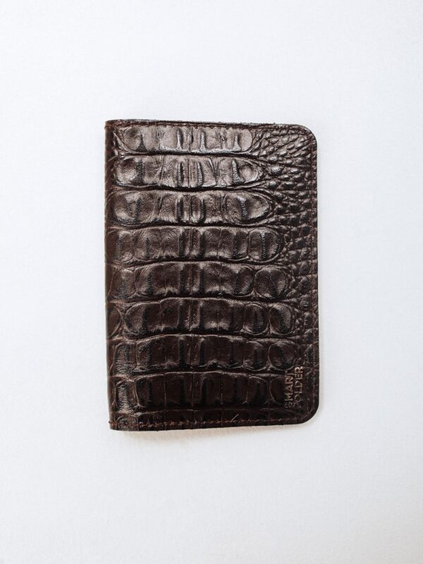 Обложка для паспорта коричневая