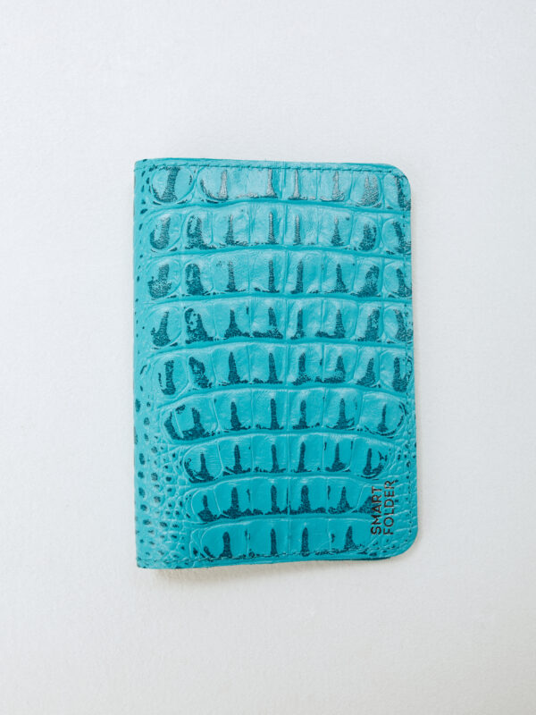 Обложка для паспорта бирюзовая