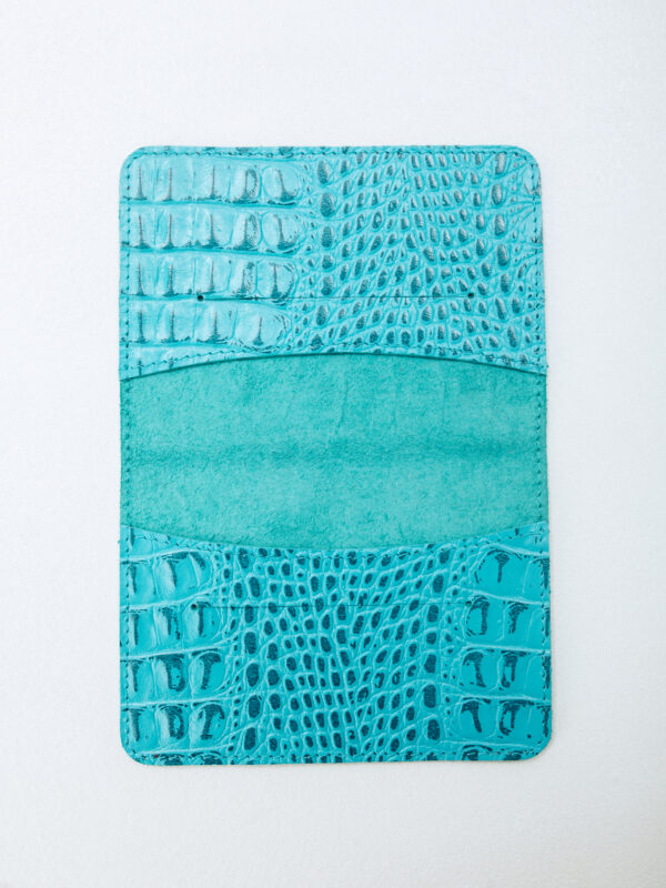 Обложка для паспорта бирюзовая