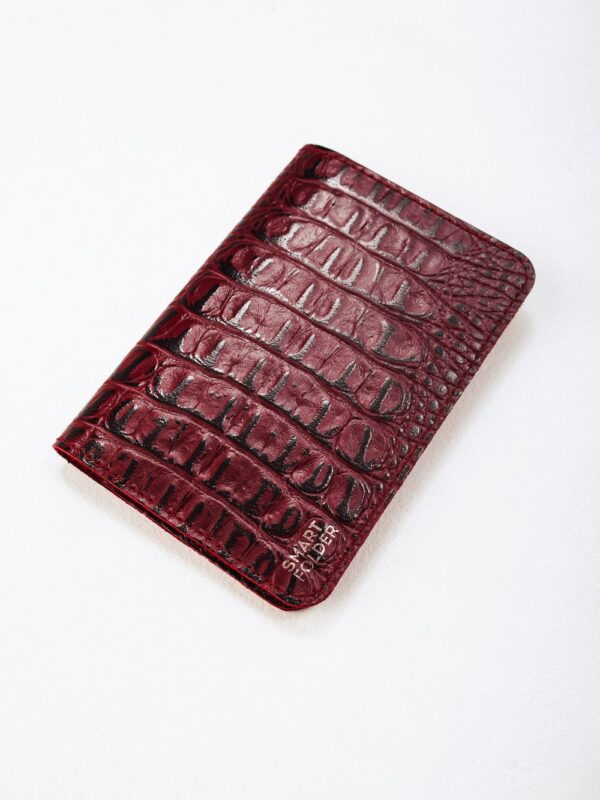 Обложка для паспорта бордовая