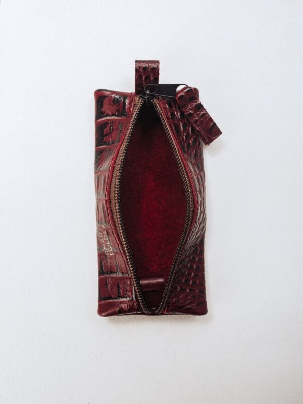 Ключница бордовая