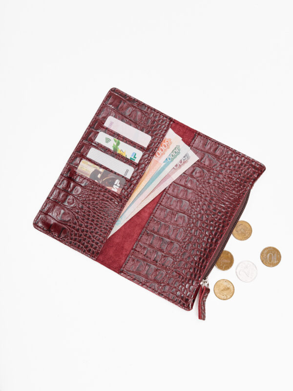 Кошелек бордовый