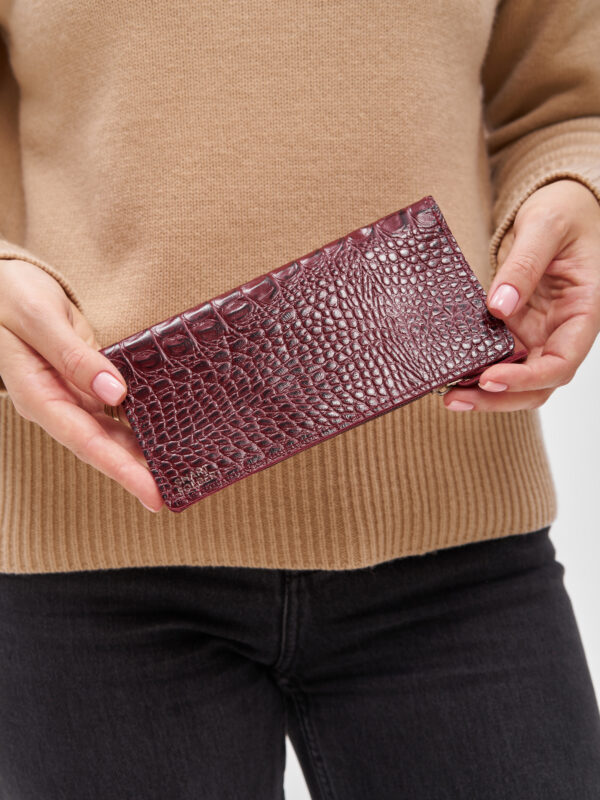 Кошелек бордовый